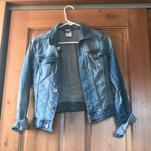 Cropped jean jacket
